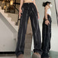 Gradient Jeans Men's And Women's Straight Loose Pants