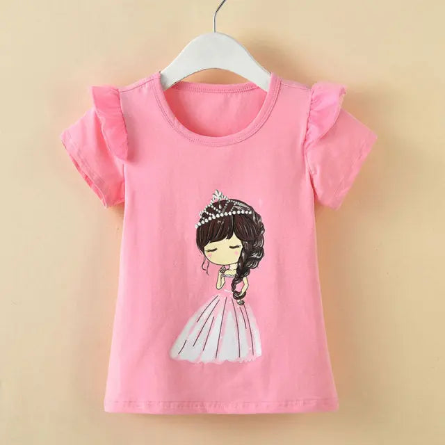 Adorable Girls’ Pink Snow White T-shirt: Perfect for Any Little Princess - K3N VENTURES