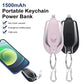 Ultra-Compact 1500mAh Keychain Power Bank: Fast-Charging Type-C Emergency Mini Battery Pod - K3N VENTURES