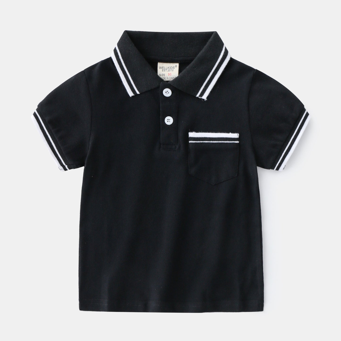 Black Trendy Children's Polo T-Shirts