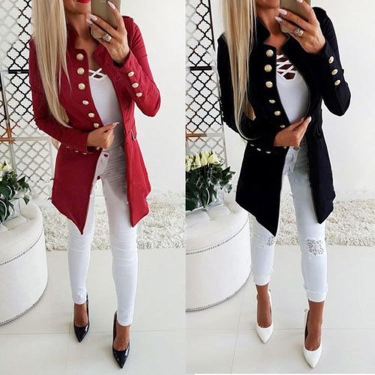 Elevate Your Style with Our Must-Have Buttoned Slim Blazer - K3N VENTURES
