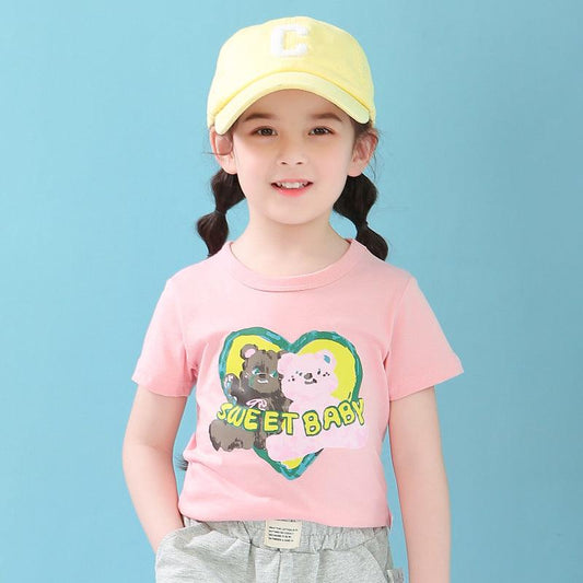 Girls' Printed Short Sleeved T-shirt - K3N VENTURES