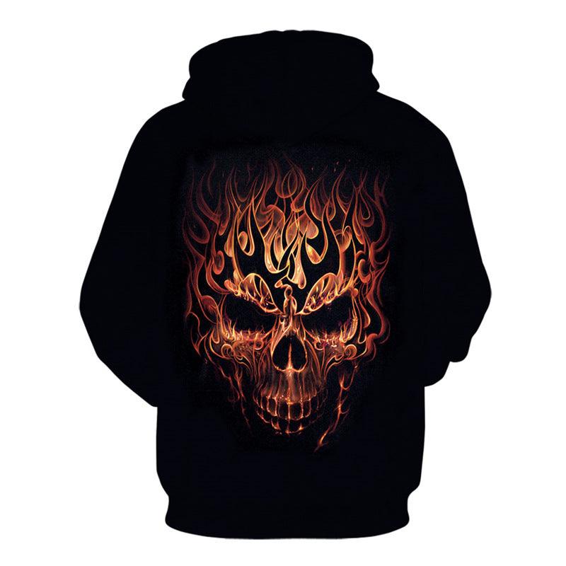Men's Sports 3D Sweatshirt Skull Digital Print Hoodie - K3N VENTURES
