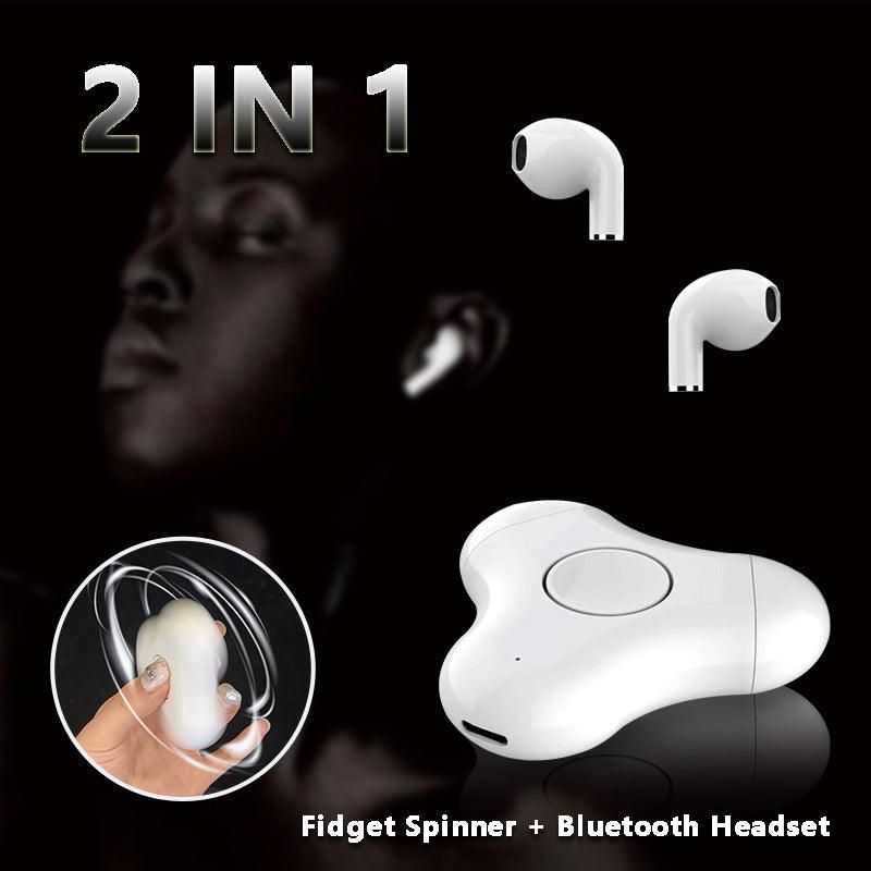 New Multipurpose Headset Bluetooth Fidget Spinner Fingertip Gyro Bluetooth In-Ear Headset - K3N VENTURES