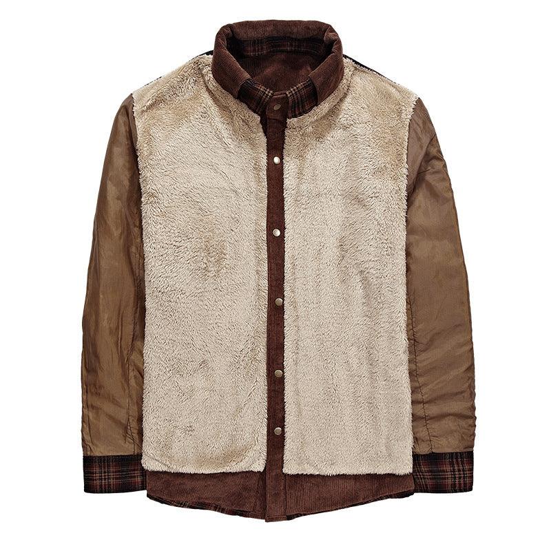 Winter Jacket Men Thicken Warm Fleece Jackets Coats Pure Cotton Plaid Jacket Military Clothes - K3N VENTURES
